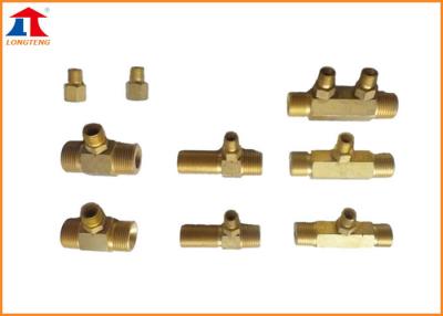 China Short Pipe Tee Joint Copper Screw Pipeline Accessories For Brass Fitting for sale