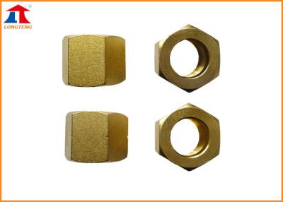 China Cutting Machine Gas Pipeline Accessories M12 , M16 , G1/4 Brass Nut for sale