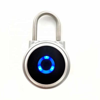 China It can store 20 fingerprint smart padlock with finger to open without key for funny lock for sale