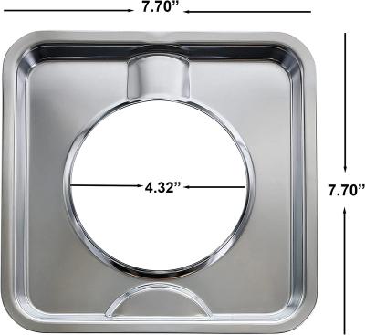 China Household SGP-400 Gas Stove Pan Directly Replaces 786333, AP6011553, PS11744751 4 Pack Chrome Square for sale