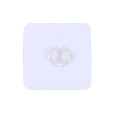 China Transparent Plastic Round Right Angle Round Free Punch Buckle Nail Accessories Buckle Traceless Multiple No--Punch Buckle Paste Transparent Right Angle Buckle Nail for sale