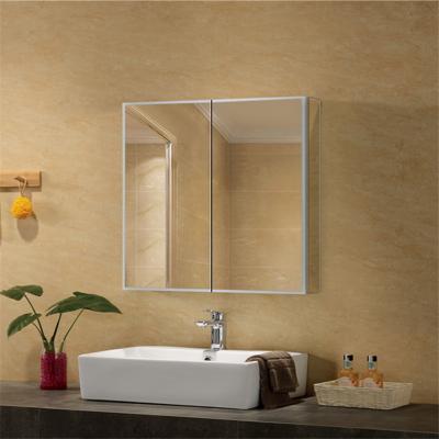 China Eco - Friendly Bathroom Mirror Cabinet With Lights Light for sale