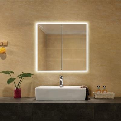 China With Beams Tall Bathroom Mirror Cabinet With LED Lights for sale