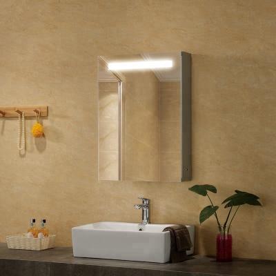 China With Shelves Glass Beamed Bathroom Mirror Cabinet With Toothbrush Holder for sale