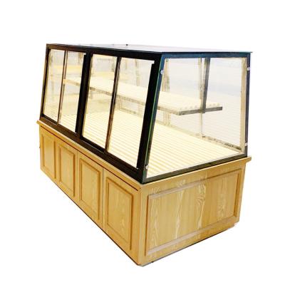 China Single Sided Wooden Bakery Cabinet Case Bread Display Rack For Sale for sale