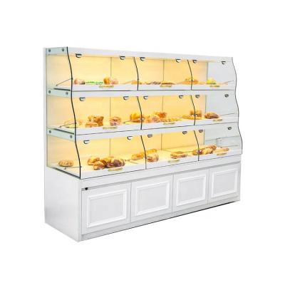 China Morden Quality Guaranteed Hot Bread Display Bread Food Display Glass Counter Cabinet For Food for sale