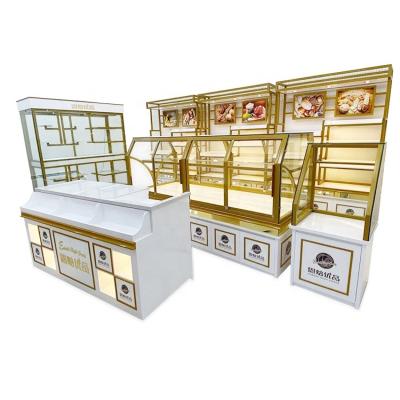 China Morden Premium Quality With Led Light Bread Warmer Wood Food Display Stand Hot Cabinets for sale