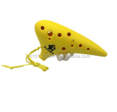 China Children's musical instrument 12 holes beautiful and high quality plastic ocarina for sale for sale