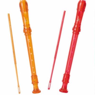 China Plastic 8 Holes Soprano Recorder Flute Plastic Clarinet For Kids Equip Beginners With Cleaning for sale