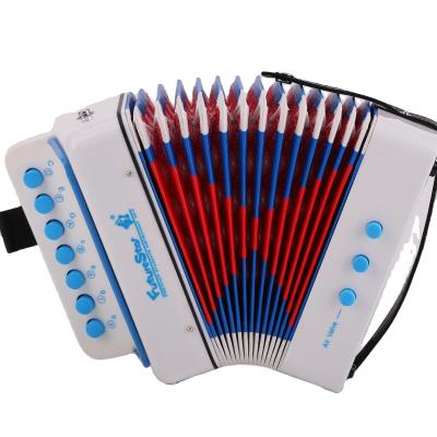 China Plastic ABS 7 Key 2 Mini Bass Accordion For Kids for sale