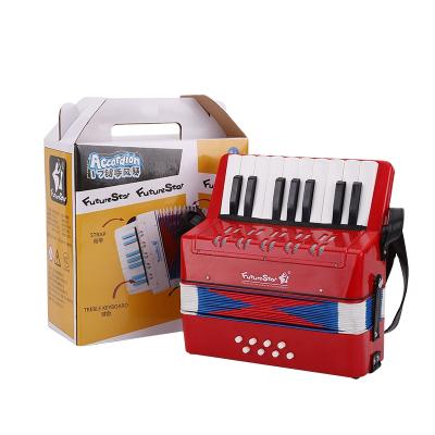 China 2021 Latest Design ABS Plastic 17 Key Modern Musical Instrument 8 Bass Bass Accordion for sale