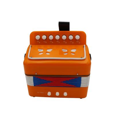 China ABS plastic mini 7 key 2 bass toy accordion musical instrument button accordion for sale