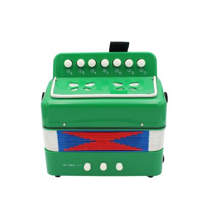 China ABS Plastic Musical Instrument Accordion 7 Key 2 Key Toy Bass Accordion Accept OEM for sale