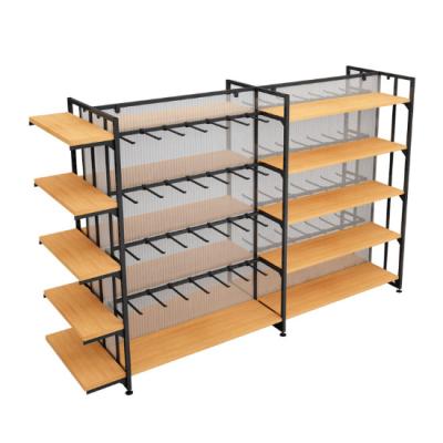 China Double-sided used supermarket display rack promotion table display spice rack for supermarket for sale