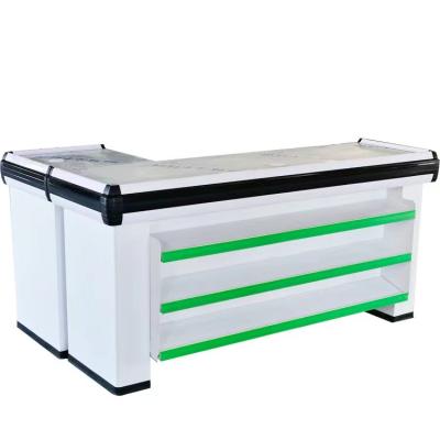 China Modern stylish newcomer cashier counter checkout counter retail cashier desk counter design for sale