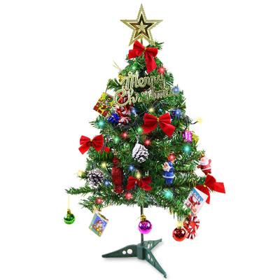 China Popular Christmas Tree 60cm Christmas Tree With String Lights Fairy Christmas Tree Ornaments Home Mall New Year Christmas Decoration Set 2022 for sale