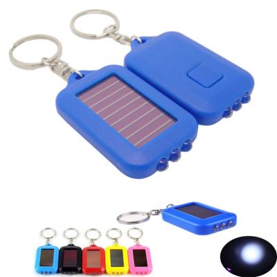 China Custom Promotional Daily Use Solar Panel LED Key Chain / Wholesale LED Key Chain for sale