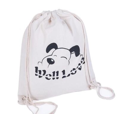 China Durable Eco - Friendly Canvas Drawstring Backpack With Universal for sale