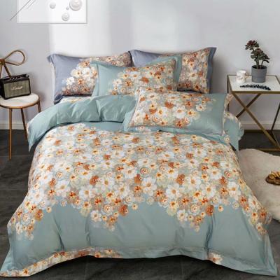 China 2020 New Nondisposable Floral Soft Hotel Textiles Cotton Comfortable Luxury 100% Bedding Set for sale