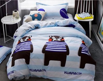 China Folded Kids Bedding Set 100% Cotton , Custom Print Kids Duvet Cover Set for sale