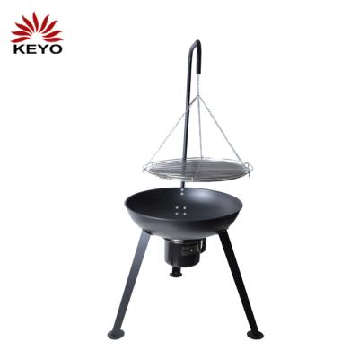 Cina Lowest Cost Outdoor Charcoal Adjustable Balcony Height BBQ Tripod Hanging Grill in vendita