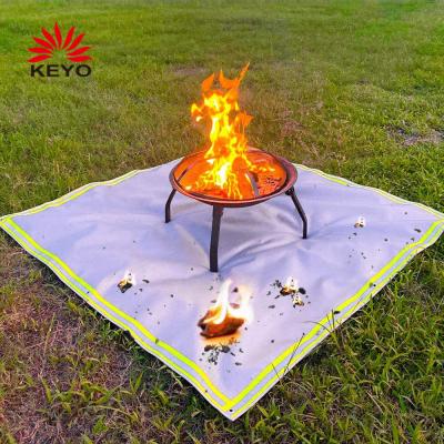 China Water Make Fire Pit Pad Outdoor Fire Pit Mat For Fire Resistant Wood Burning Pit for sale