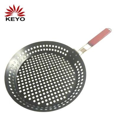 China Easily Cleaned BBQ Tool BBQ Accessories GRILL Holes Grill Cook Pan for sale