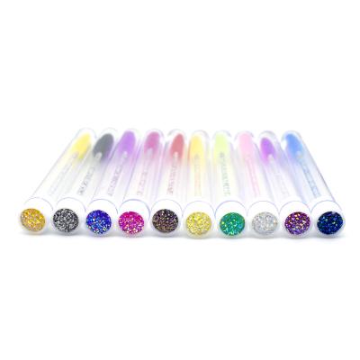 China Popular Disposable Glitter Eyelash Mascara Brushes Empty Mascara Lash Wands Tube Mascara Wands for sale