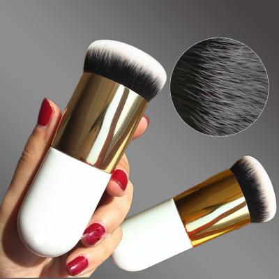 China Custom Smudge Brush Wholesale Logo Gold Foundation Brush Rose Gold Kabuki Makeup Body Brush for sale