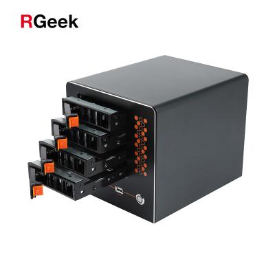 China Custom SECC RGeek NAS04A J1900 Nas Case 4 Bay 3.5