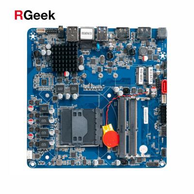 China RGeek AMD Slim Mini ITX AM4 Custom Desktop Motherboard With Dual DP DDR4 M.2 for sale