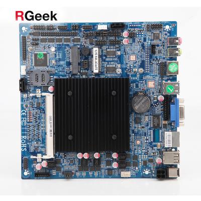 China RGeek J1900 Mini ITX Motherboard 1/2 Lan Intel Bay Trail Motherboard Mini Desktop PC Mainboard 6*COM SIM Card Slot for Mini PC for sale