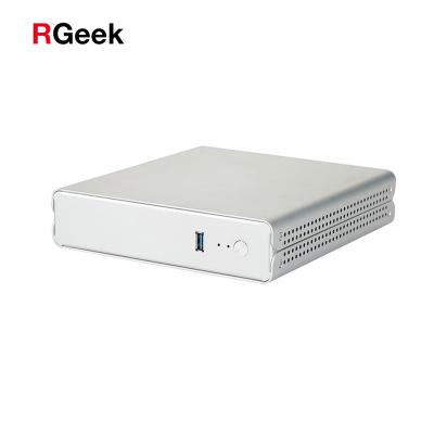 China RGeek G48 Mini ITX Slim Case Computer Cabinet Custom Mini Slim PC Desktop Case with USB3.0 for sale