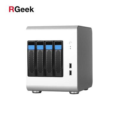 China With 6Bay Side Panel Window RGeek 6 Bay Hot Swap Aluminum ITX Nas Case Chassis Enclosure For Cloud Storage Server 6*3.5 HDD for sale