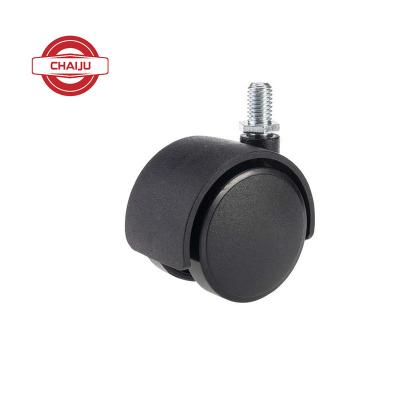 China Contemporary Furniture Accessories Electroplate Nylon Thread Insert Stem Casters Caster for sale