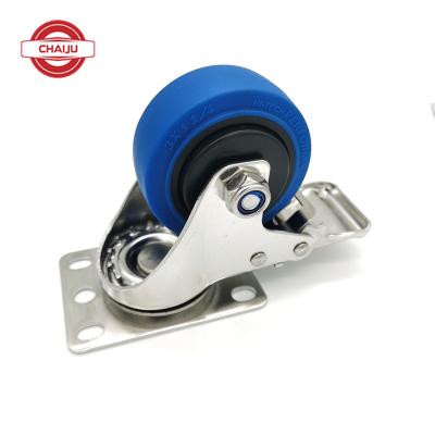 China Contemporary Wheels For Furniture Caster Stainless Steel Roller Trolley Wheel SS Heavy Duty Caster Wheels for sale