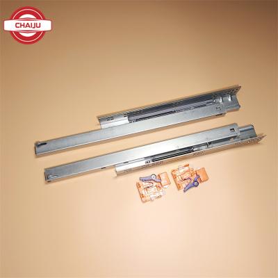 China Contemporary 3 Fold Full Extension Undermount Drawer Handle Concealed Drawer Slide for sale