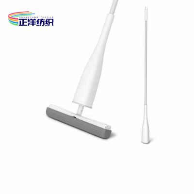 China 141cm drücken Reinigungsmop-Griff-Aluminiummop PU-Schwamm trockene Handwäsche-freien Mopp zusammen zu verkaufen