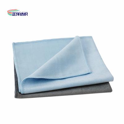 China Des Polyamid-Polyester-Glasputztuch des wiederverwendbaren Putztuch-Blau-40x40cm Quadrat-320GSM zu verkaufen