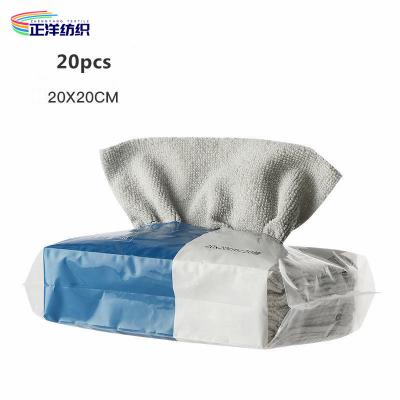 Cina il panno di pulizia eliminabile di 20x20cm 180GSM estrae le strofinate eliminabili di Microfiber in vendita