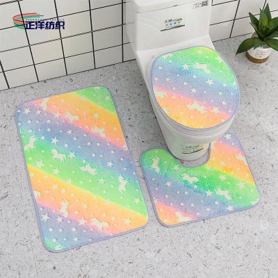 Cina Insieme lanuginoso dell'interno di Mat Foot Mat Bathroom Mat del pavimento della protezione dell'unità di elaborazione del tessuto delle coperte dell'entrata di Microfiber in vendita