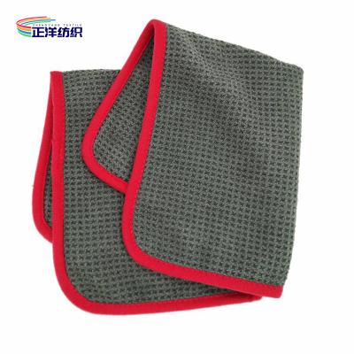 China 40X40CM kleine Microfiber-Stoffe der Waffel-Gewebe-professionellen Autopflege zu verkaufen