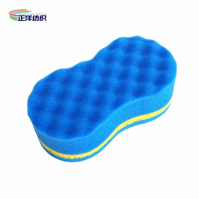 China 21x11.5x7.2cm PU Sponge 3 Layer Composed Car Washing Sponge Pad for sale