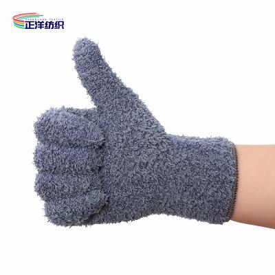 Китай перчатка перчатки стирки автомобиля Flove мягкого пушистого Microfiber пальца 15x25cm красочная продается