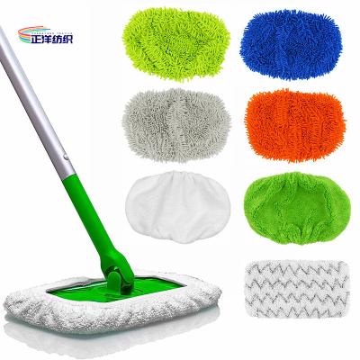 China Swiffer Sweeper Dry And Wet Mop Cloth Microfiber Mop Replacement Pad Mop Head à venda