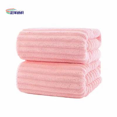 中国 Microfiber Bath Towel King Size Bath Towel 80x180cm Soft Smooth Fluffy Fleece Adult Bath Towel 販売のため