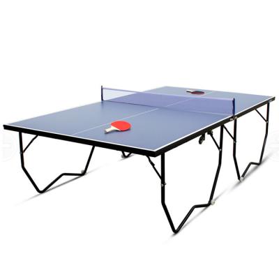 China Cheap Indoor MDF 12mm Table Ping Pong With Folding Legs 2740(L)x1525(W)x760(H)mm for sale