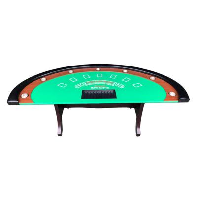 China High End MDF Blackjack Table With Drink Holder for sale