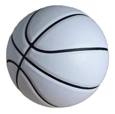 China Promotional / Training / Match ActEarlier Official Sie 29.5 Inch Full Plain White Composite Leather Custom Logo Basketball Ball for sale