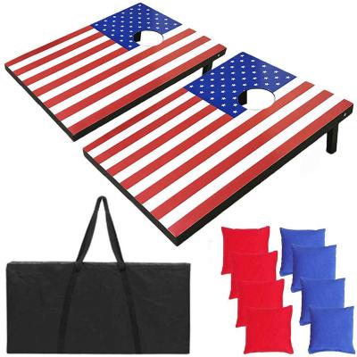 China Backyard Outdoor Beach Portable ActEarlier Playground Corn Hole Throwing Bags Kids Sandbag Throwing Board Corn Set for sale